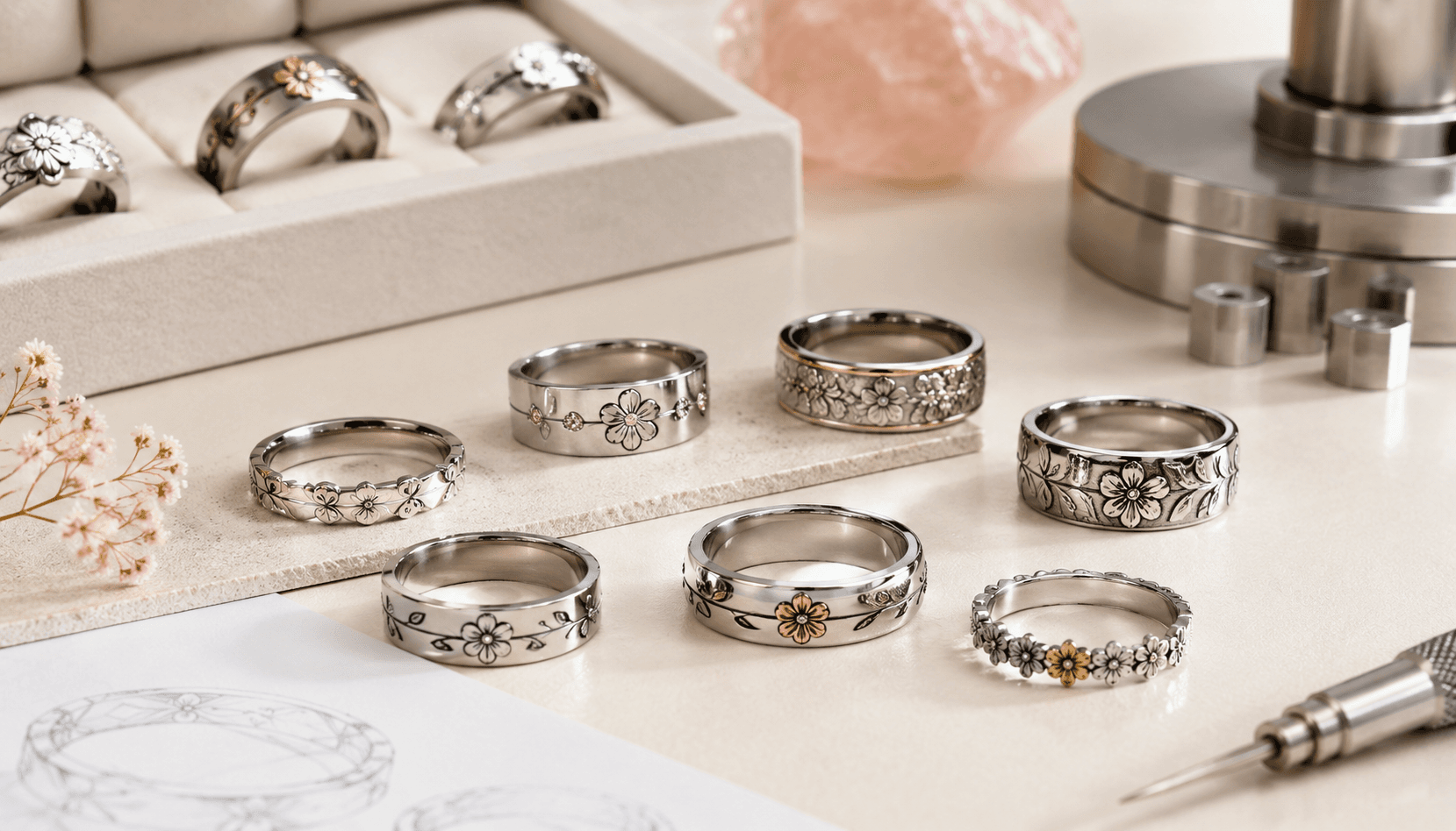 Exclusive Birth Flower Rings: Celebrate Holidays & Seasons in Style