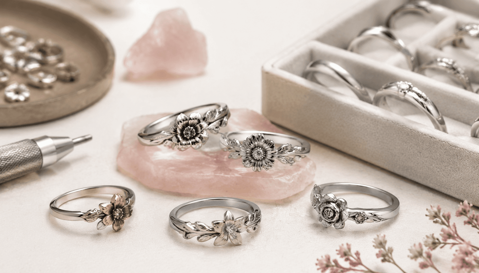 Timeless Blossoms: Limited-Edition Birth Flower Rings