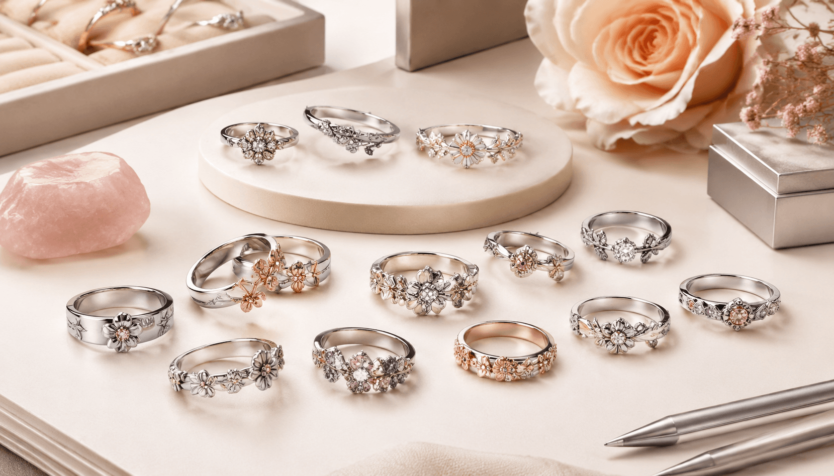 Timeless Blooms: Festive Birth Flower Rings for Every Occasion