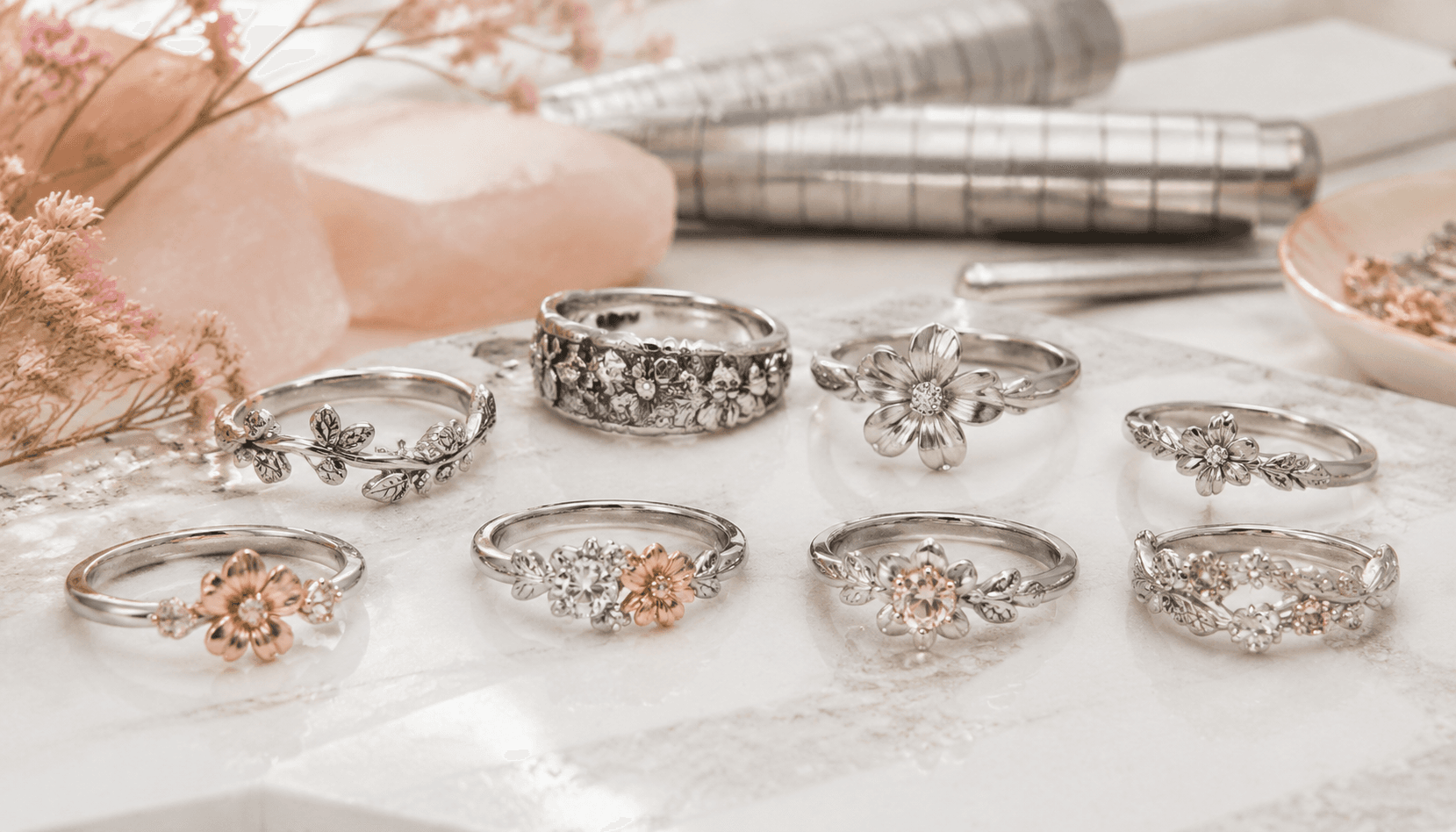 Festive Florals: Exclusive Birth Flower Rings for Every Occasion