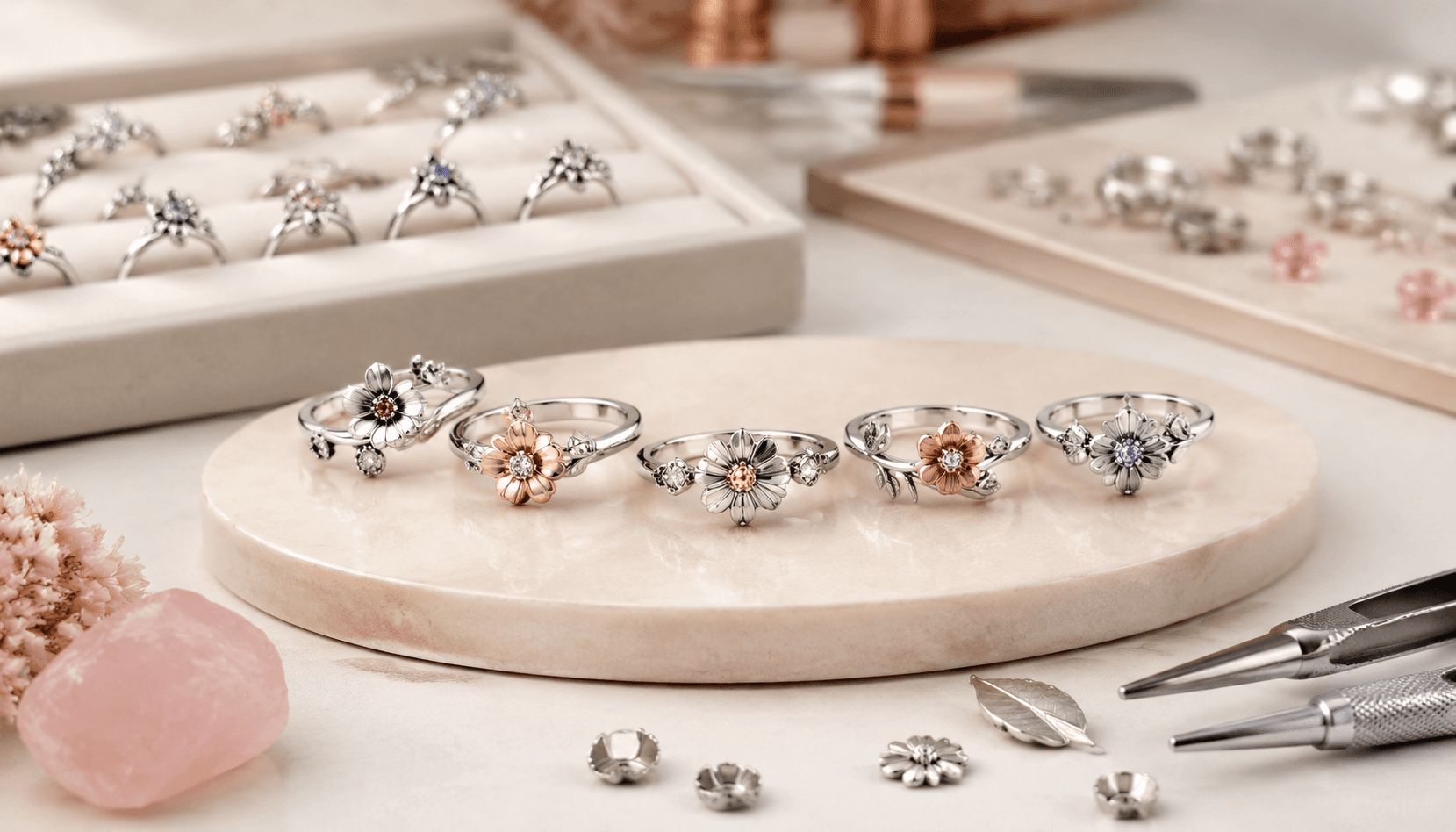 Festive Florals: Exclusive Birth Flower Rings for Every Season
