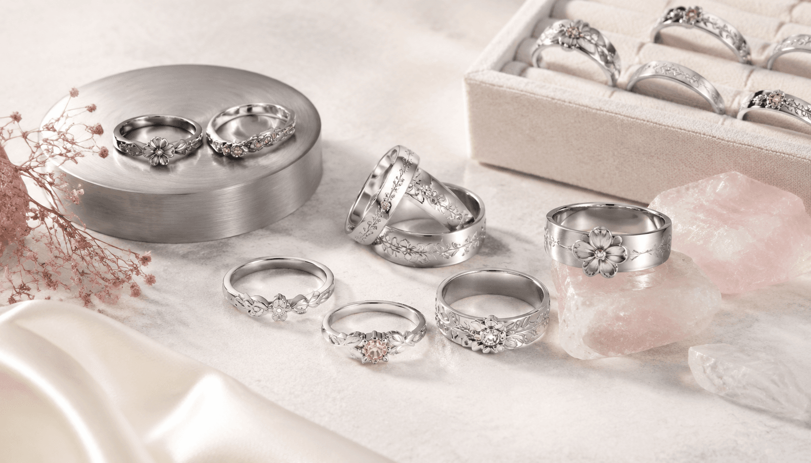Timeless Blooms: Holiday & Seasonal Stainless Steel Ring Specials