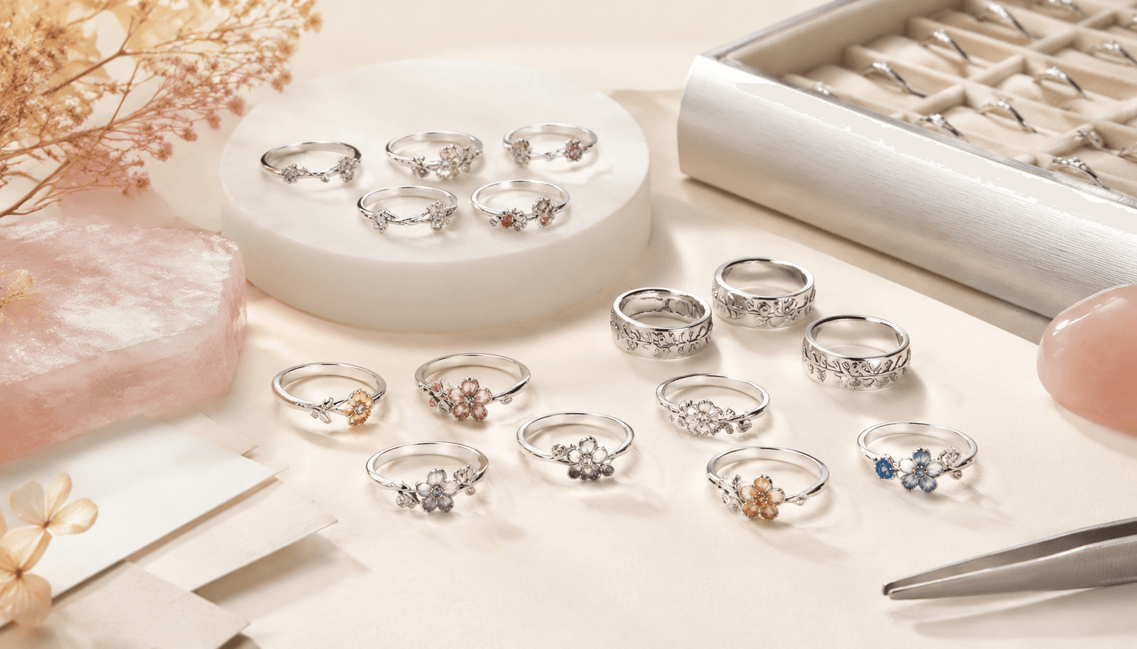 Celebrate the Seasons with Custom Birth Flower Rings