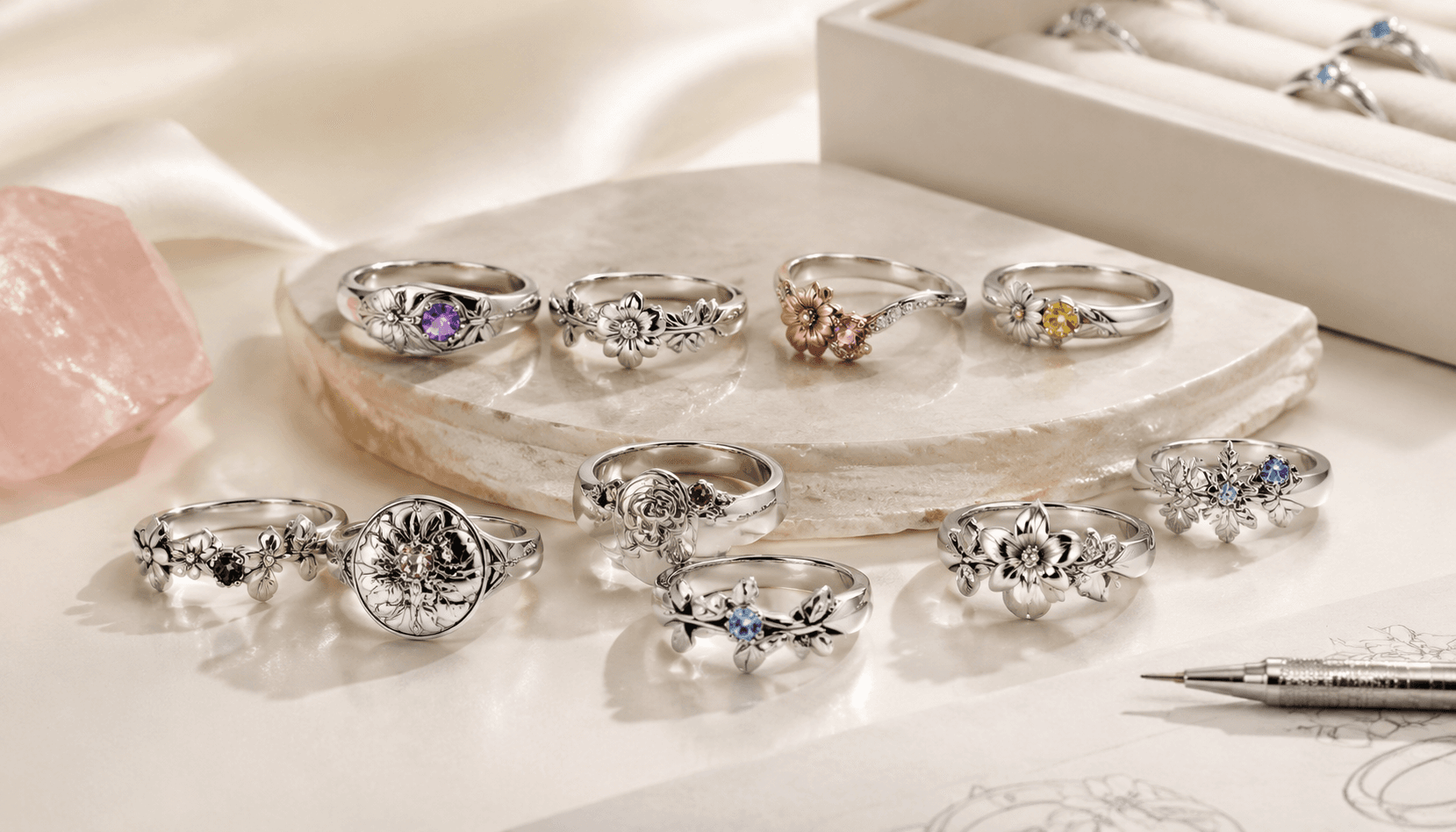 Exclusive Seasonal Birth Flower Rings for Your Jewelry Collection