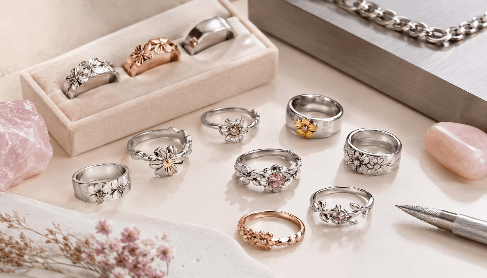 Seasonal Splendor: Custom Birth Flower Rings for Every Occasion