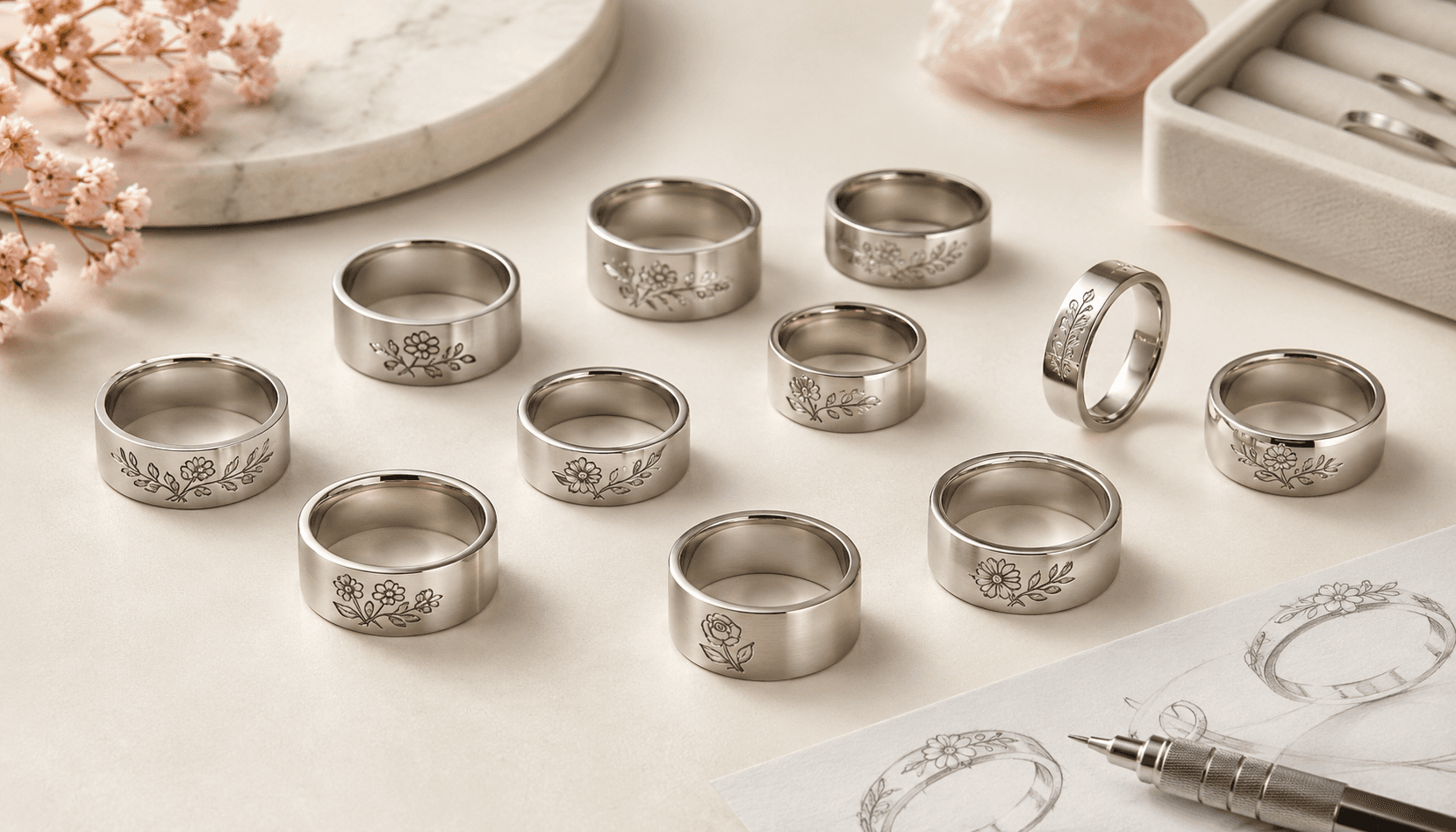 Timeless Treasures: Custom Birth Flower Rings for Every Season