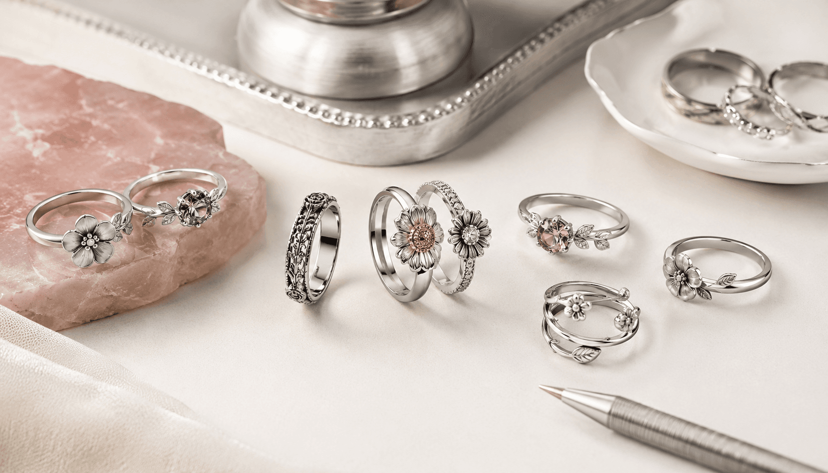 Timeless Keepsakes: Custom Birth Flower Rings for Every Season
