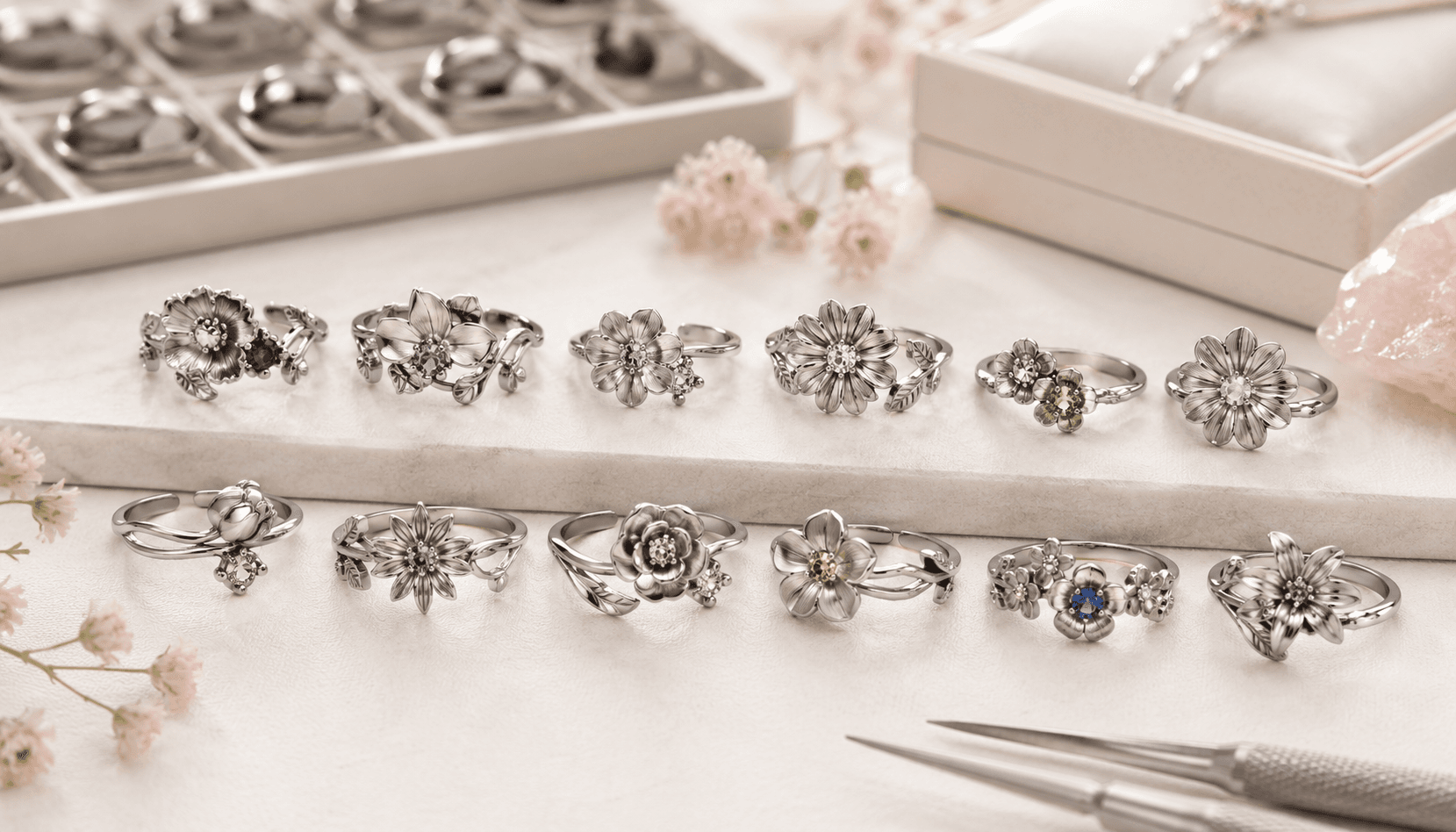 Bloom in Time: Seasonal Birth Flower Rings for Every Celebration