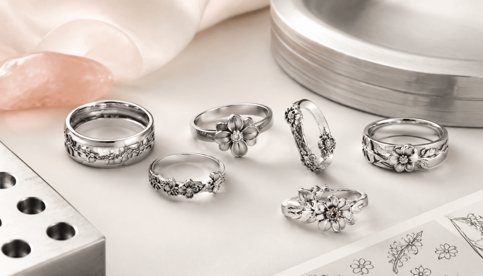Seasonal Spark: Bespoke Birth Flower Rings for Every Occasion