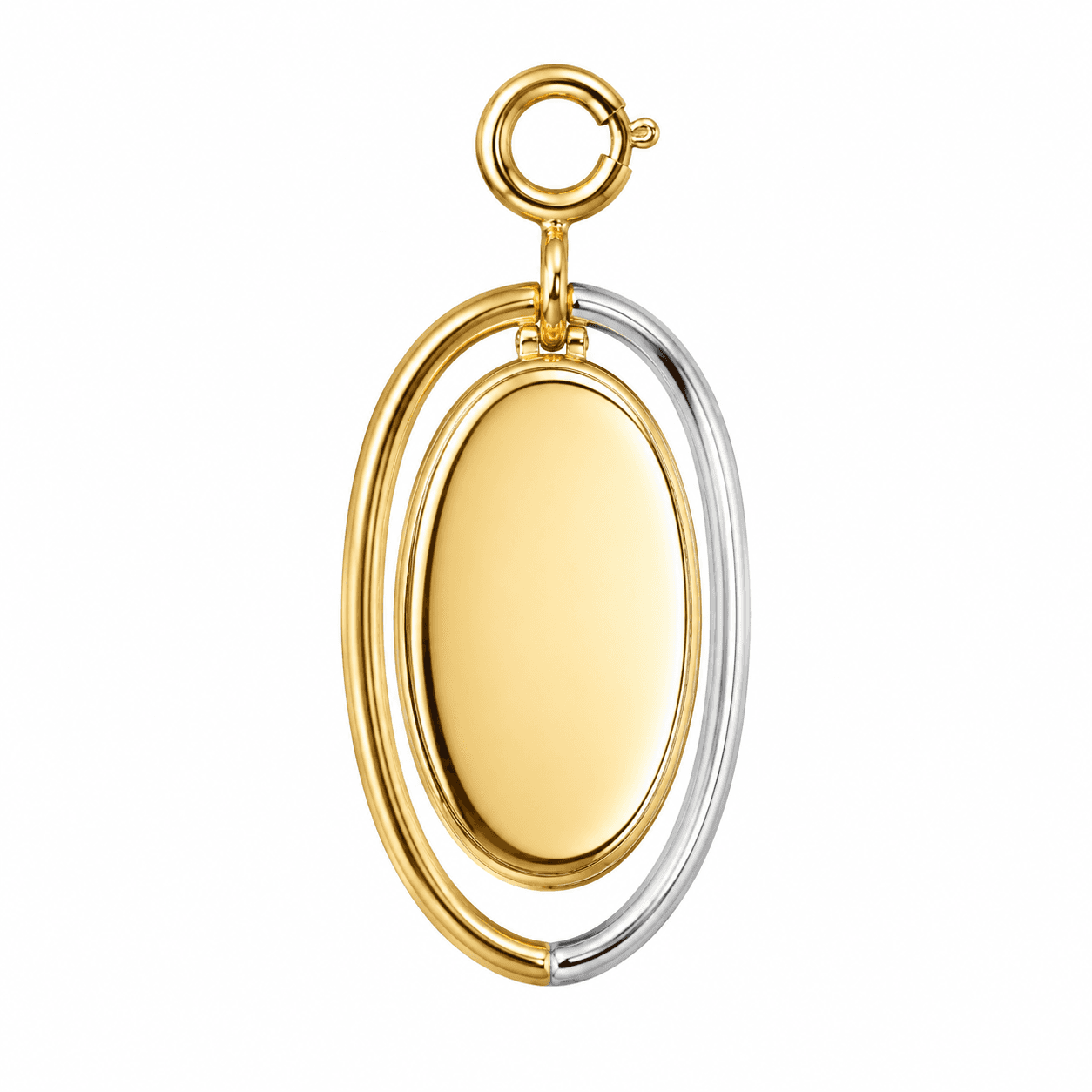 Lumière Arc Oval Necklace 1.34 ct Diamond Stainless Steel 4