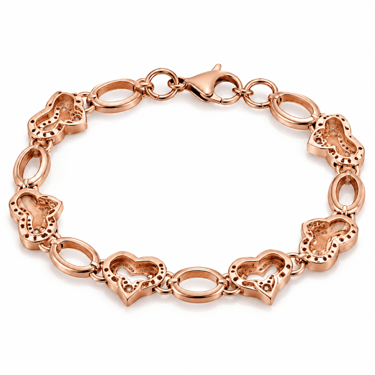 Eternal Twist Heartbeat 316L Stainless Steel Bracelet - image 4