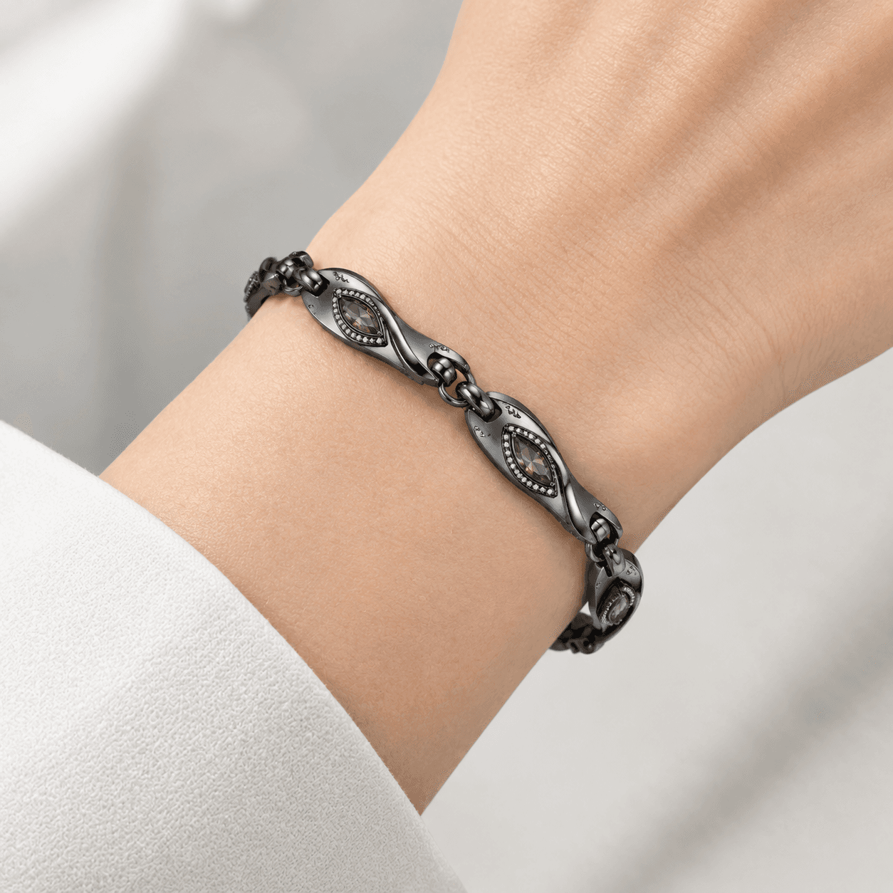 Labradorite Ocean Twist Steel Bracelet - image 5