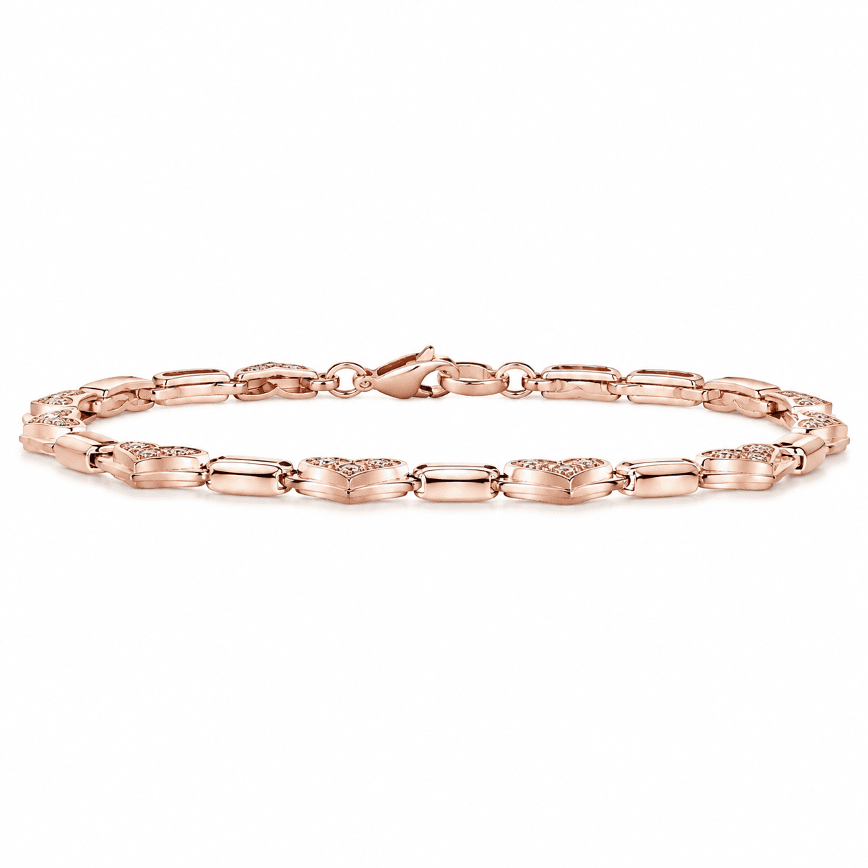 Pulsera de Acero Inoxidable 316L de Corazón Latido con Giro Eterno - image 2