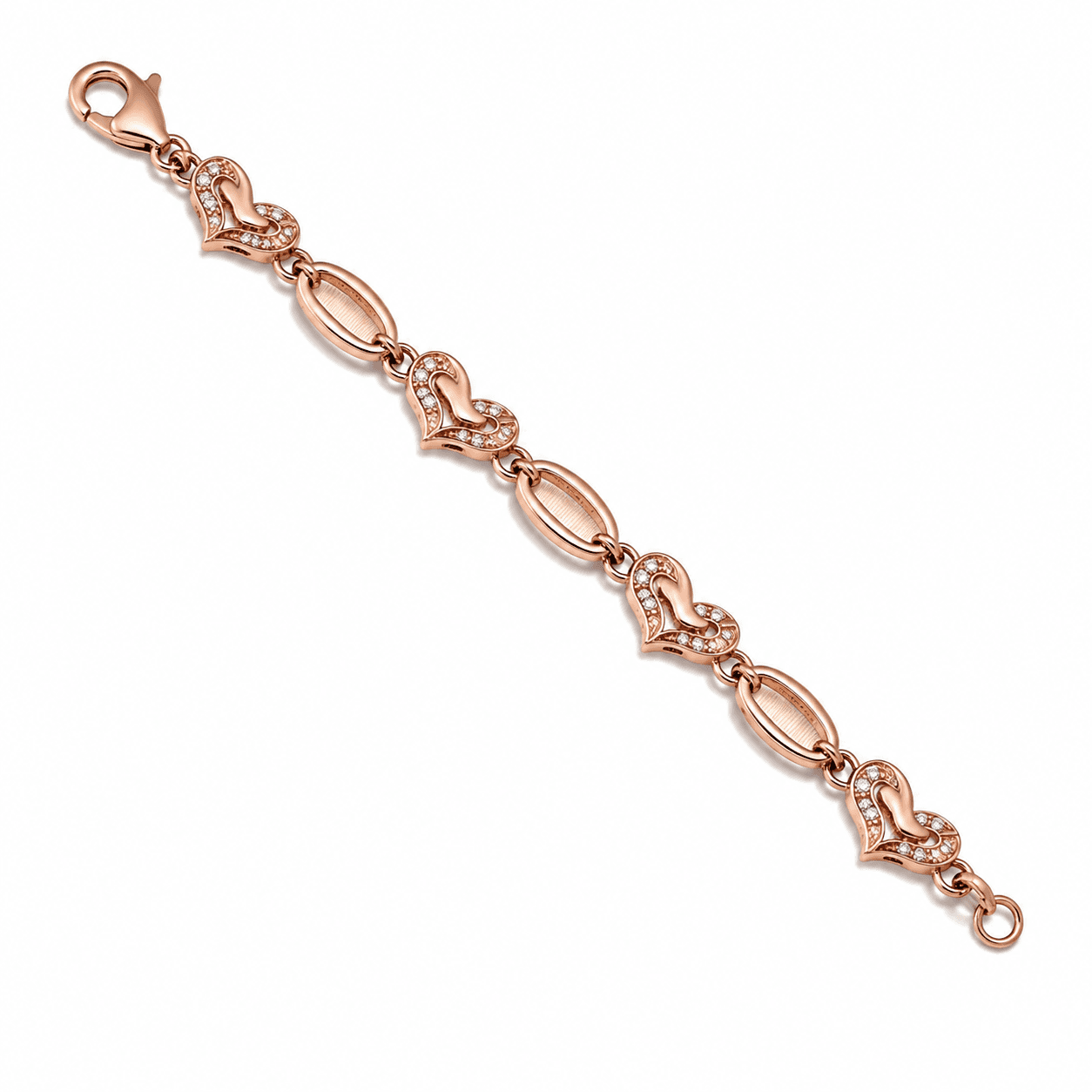 Pulsera de Acero Inoxidable 316L de Corazón Latido con Giro Eterno - image 4