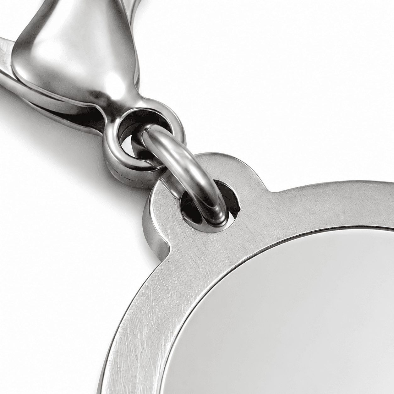 Monogram Orbit Circle Charm 316L Stainless Steel 16 25mm 3