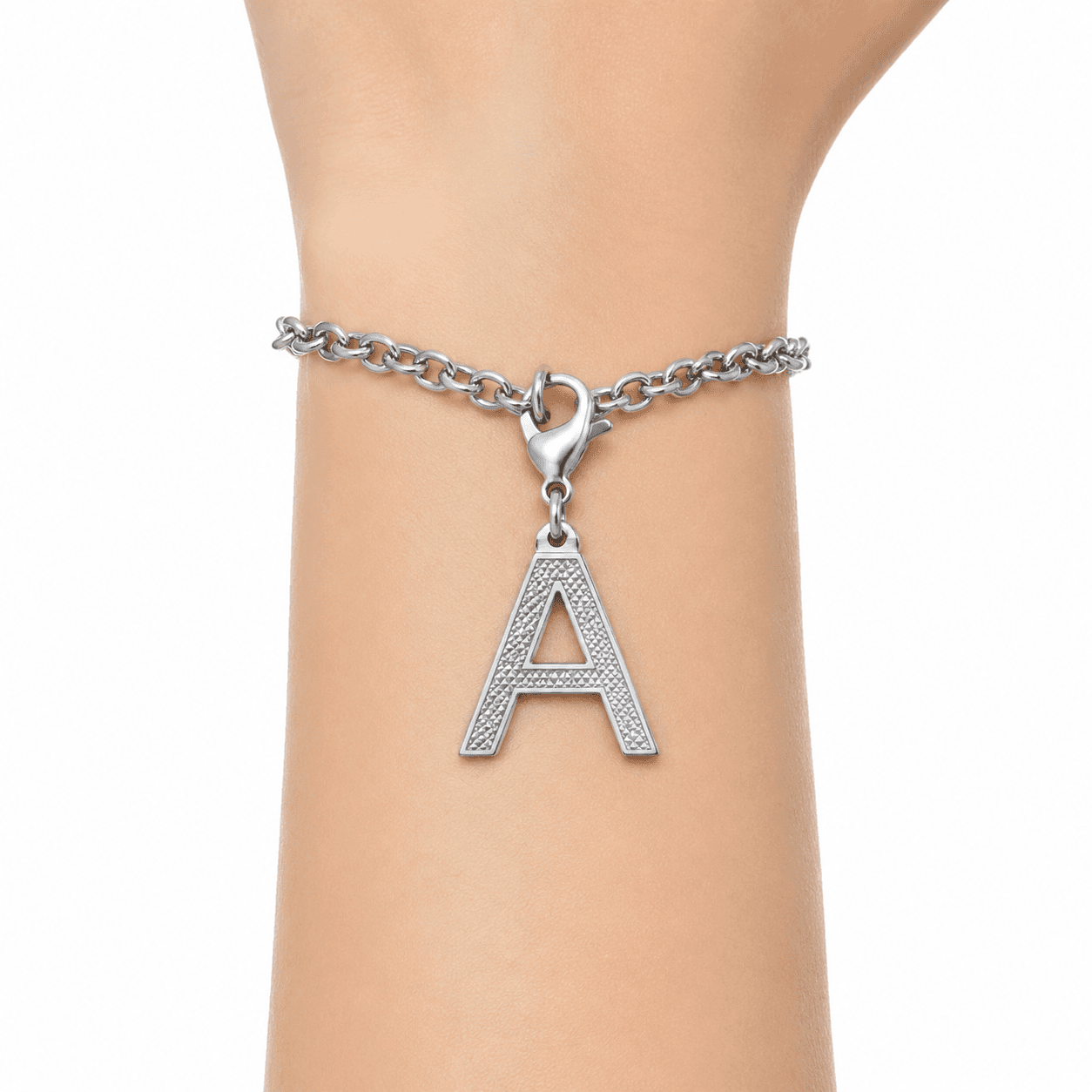 KiteGlyph Initial Pendant 316L Stainless Steel Charm 5