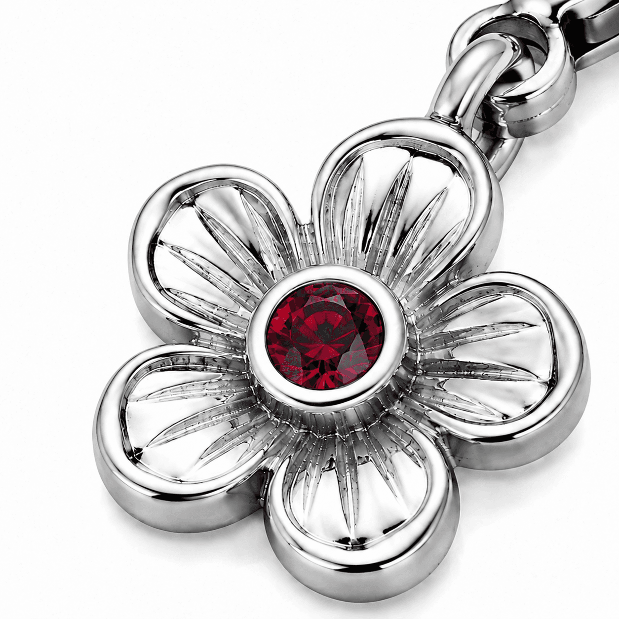 Ruby Petal Bloom Charm 3
