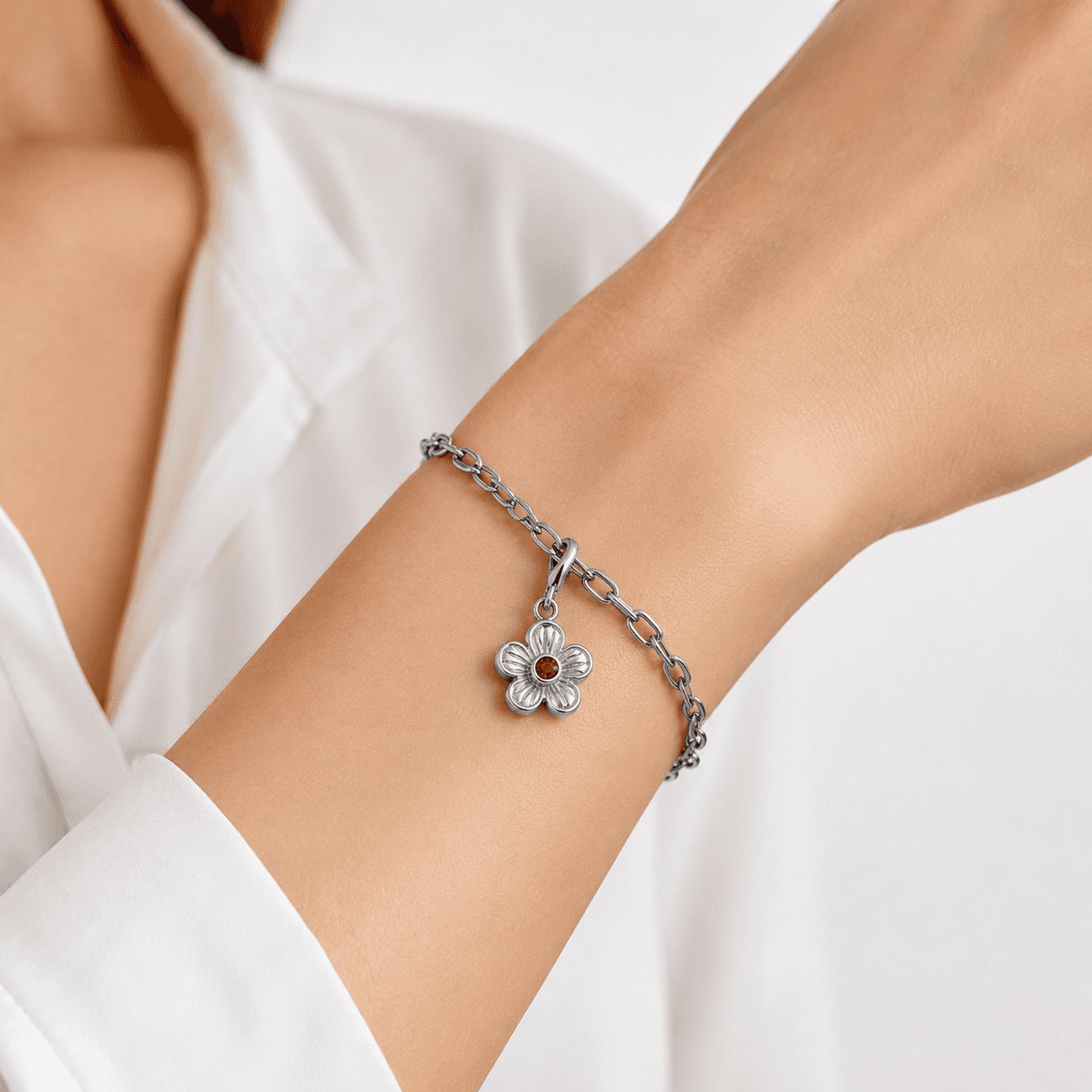 Ruby Petal Bloom Charm 5