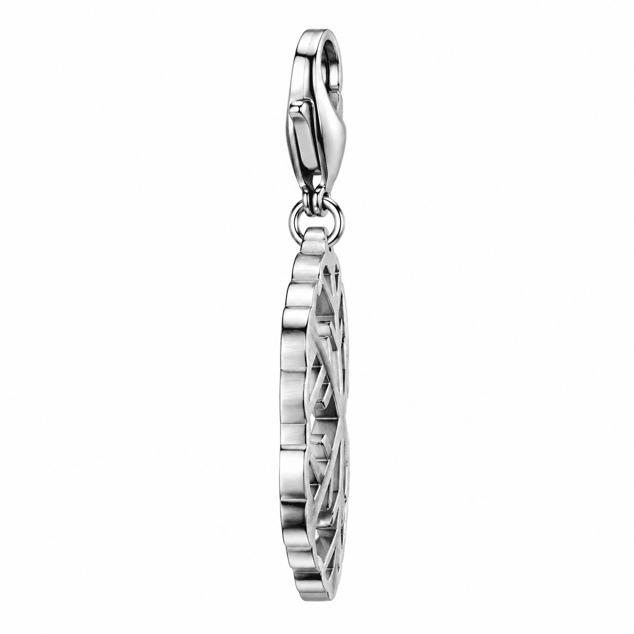 FrostTwist Seasonal 316L Stainless Steel Sculptural Charm 2
