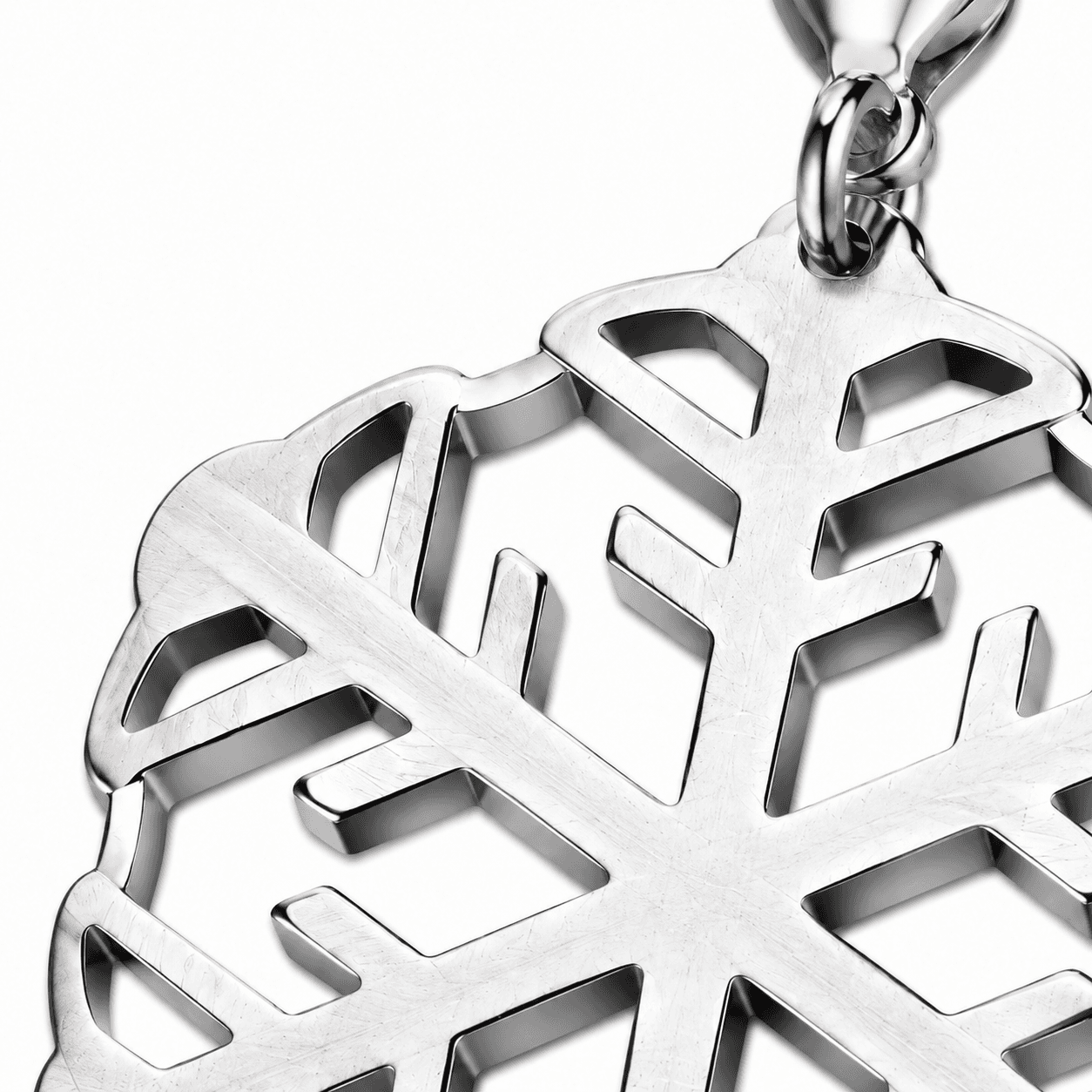 FrostTwist Seasonal 316L Stainless Steel Sculptural Charm 3