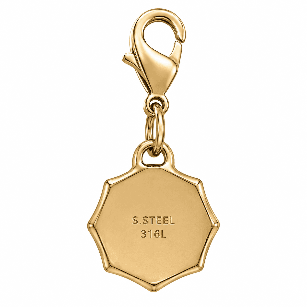 Nebula Vortex Galaxy Spiral 316L Stainless Steel Charm 4