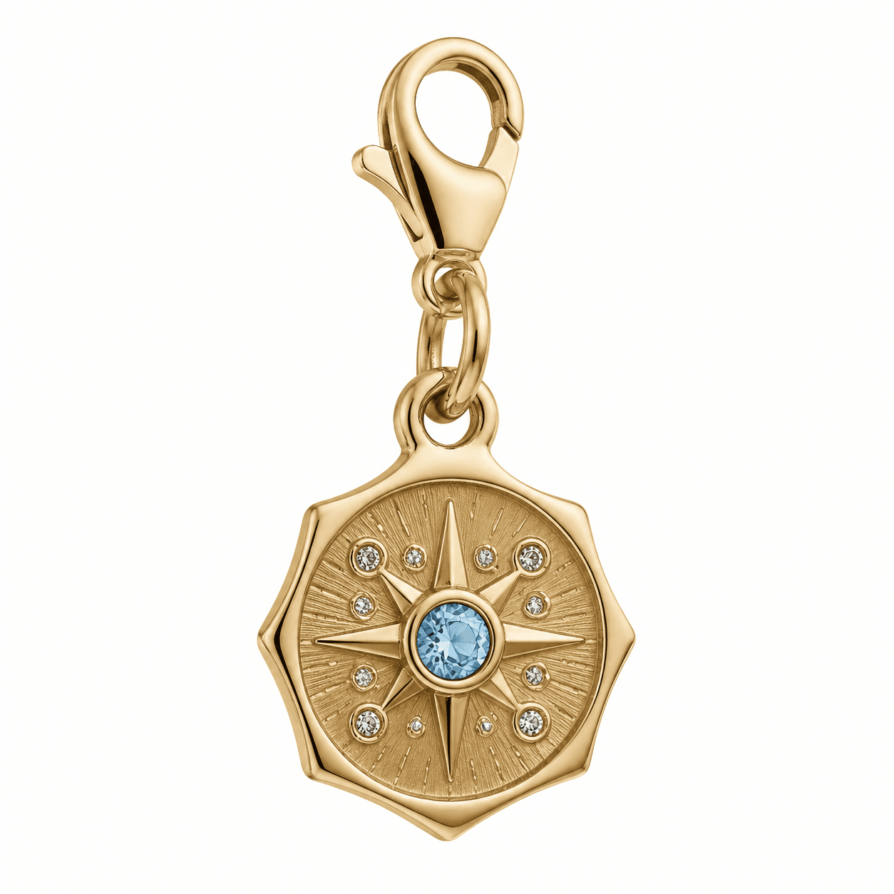 Nebula Vortex Galaxy Spiral 316L Stainless Steel Charm 5