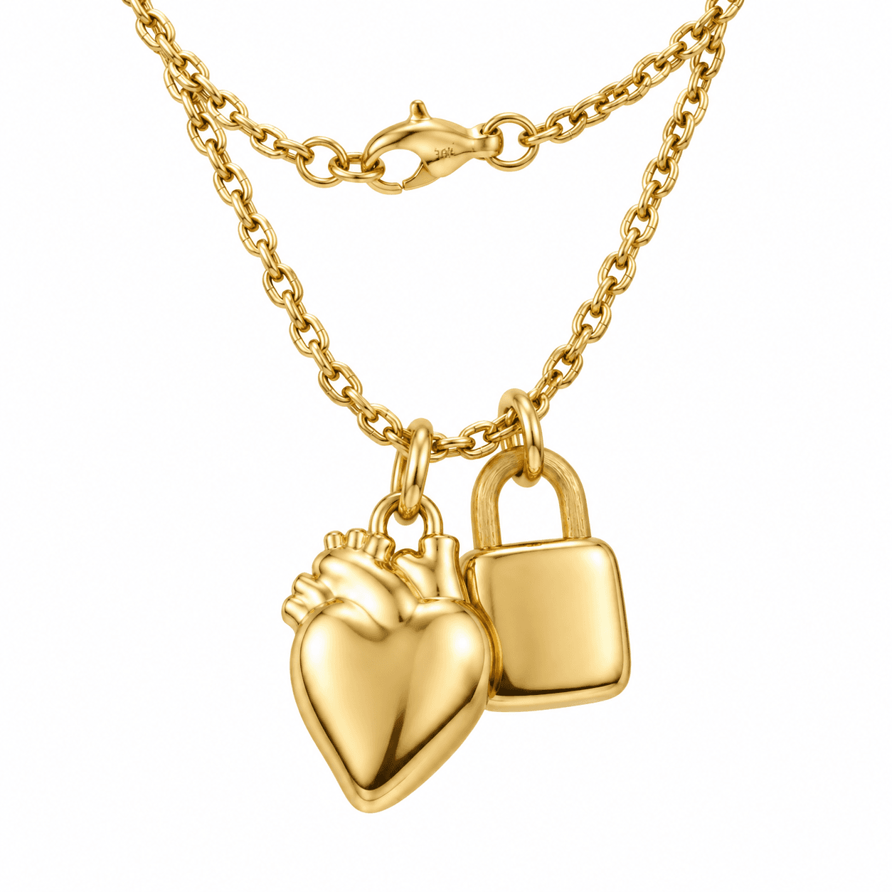 Love on Lock Aurora Crystal Shield Necklace | OEM/ODM - image 4