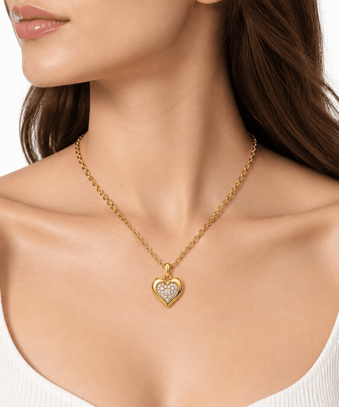 Golden Comet 12mm Crystal Marquise Necklace - image 5