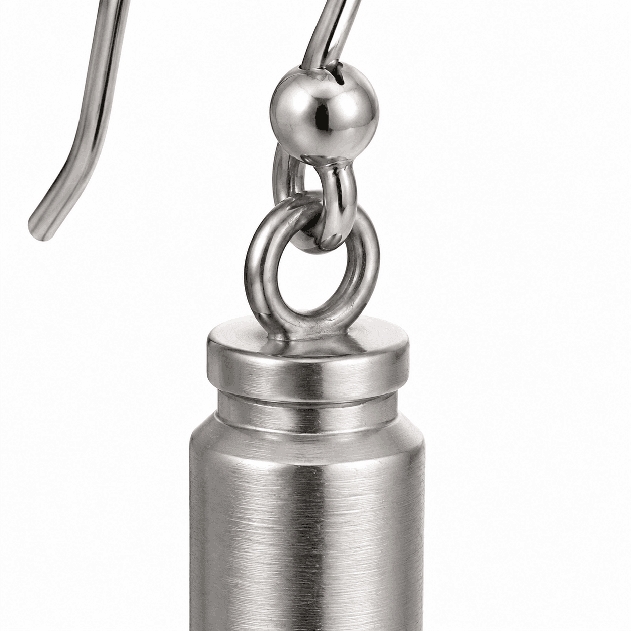 Tracer Orbit Circle Earrings - 316L Stainless Steel Gunmetal 3