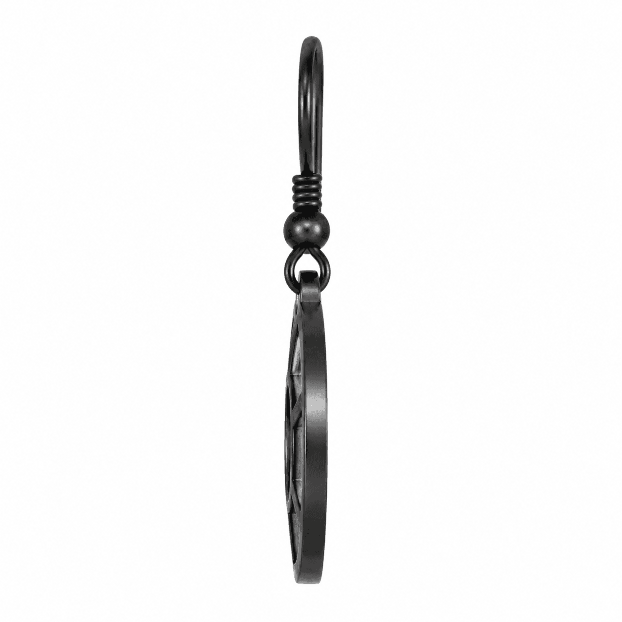 NoirGlyph Irregular Black Steel Earrings 2