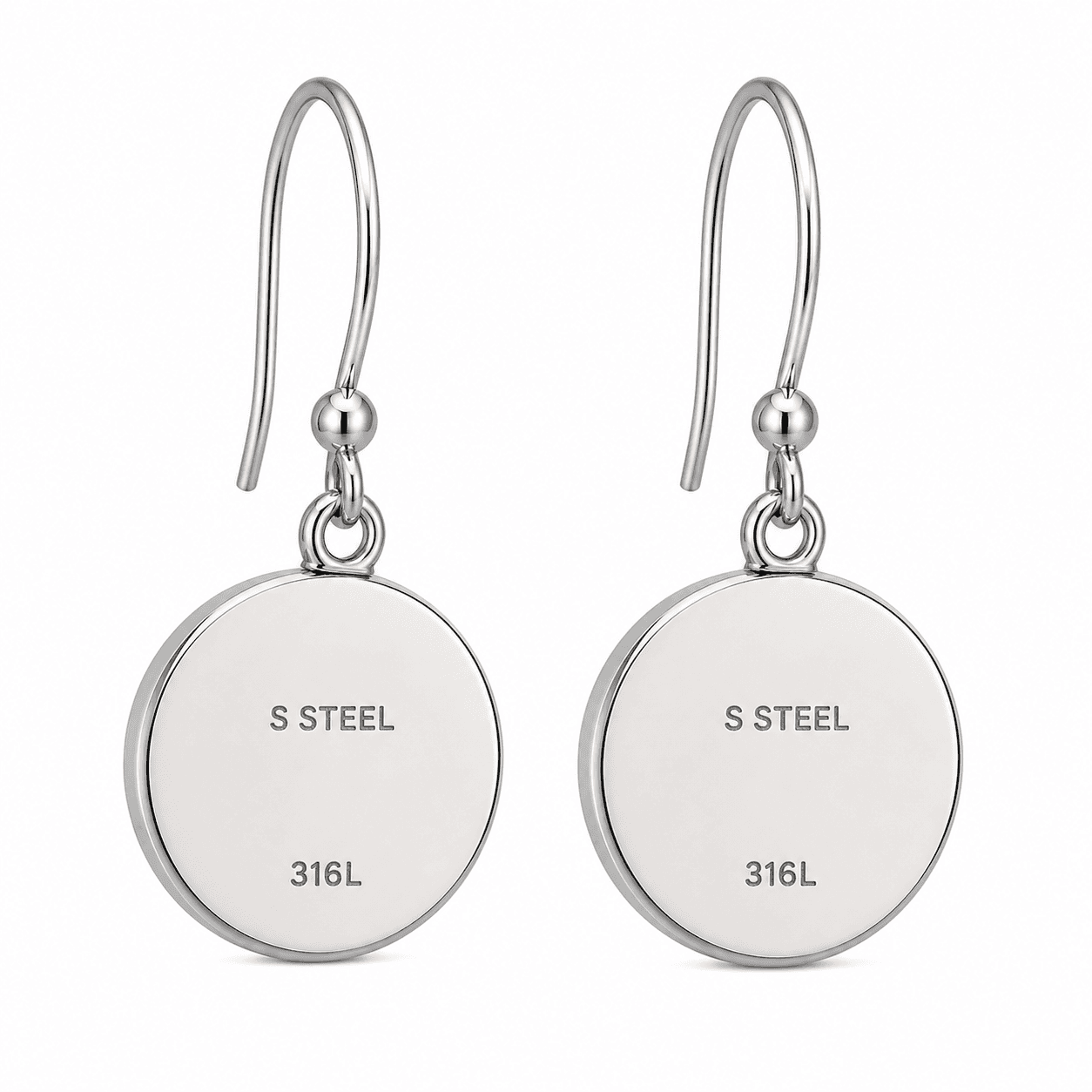 PetalGlow Duo Stainless Steel Stud Earrings 4