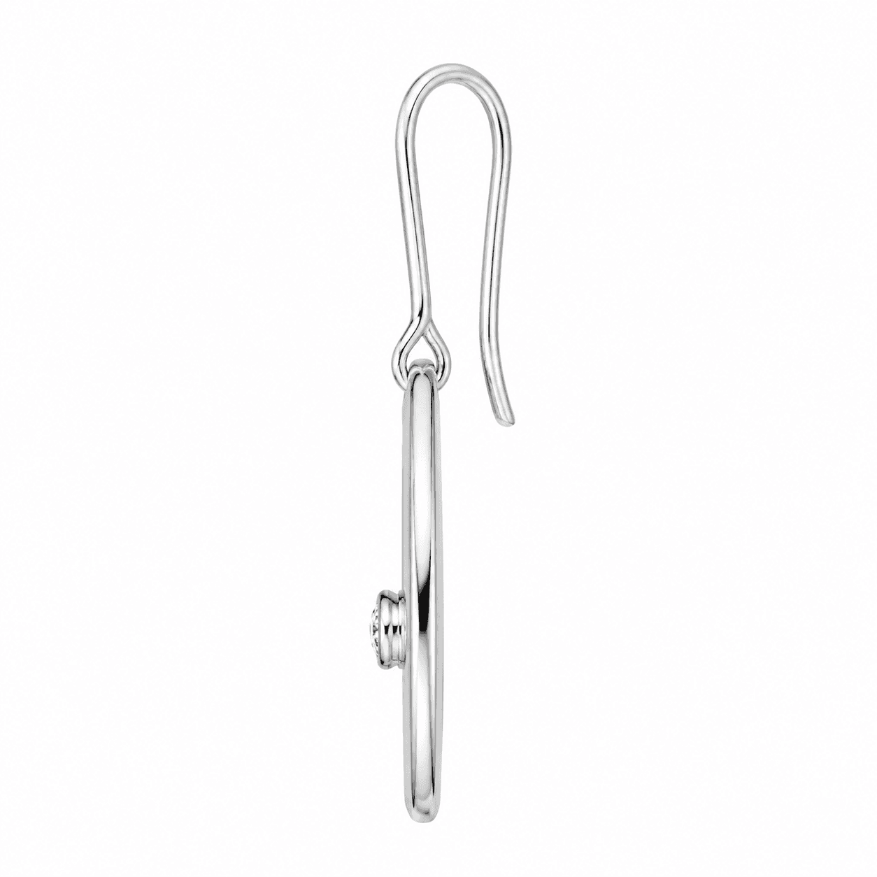 LumenPear Steel Drop Earrings with Pear-Cut Zircon 2