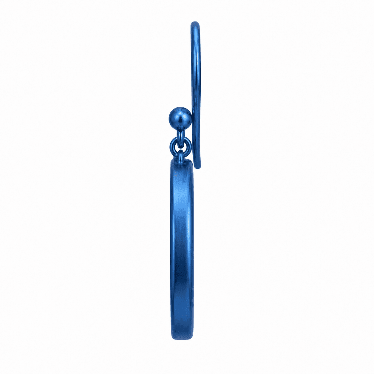 Azure Kite Halo Stud Earrings - 316L Blue Enamel 2
