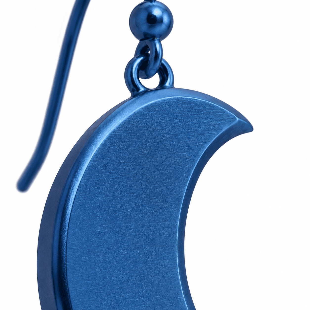 Azure Kite Halo Stud Earrings - 316L Blue Enamel 3