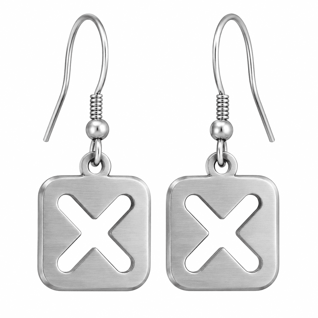 Midnight OctaMag Disc Earrings - 316L الفولاذ المقاوم للصدأ