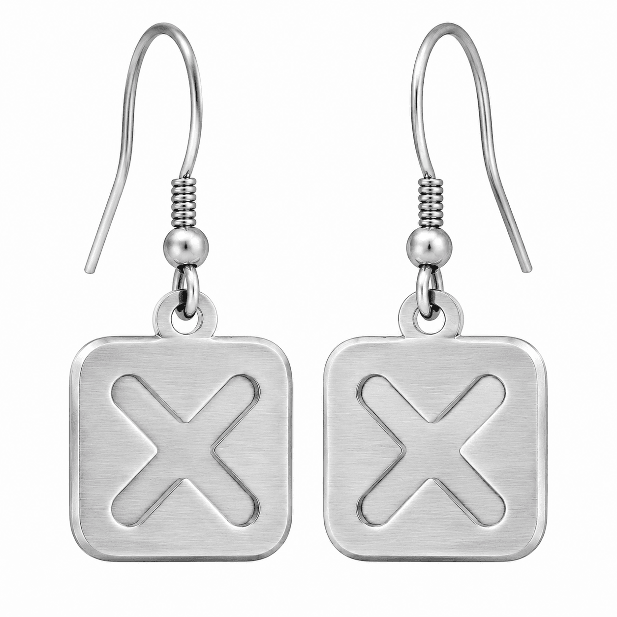 Midnight OctaMag Disc Earrings - 316L الفولاذ المقاوم للصدأ 4
