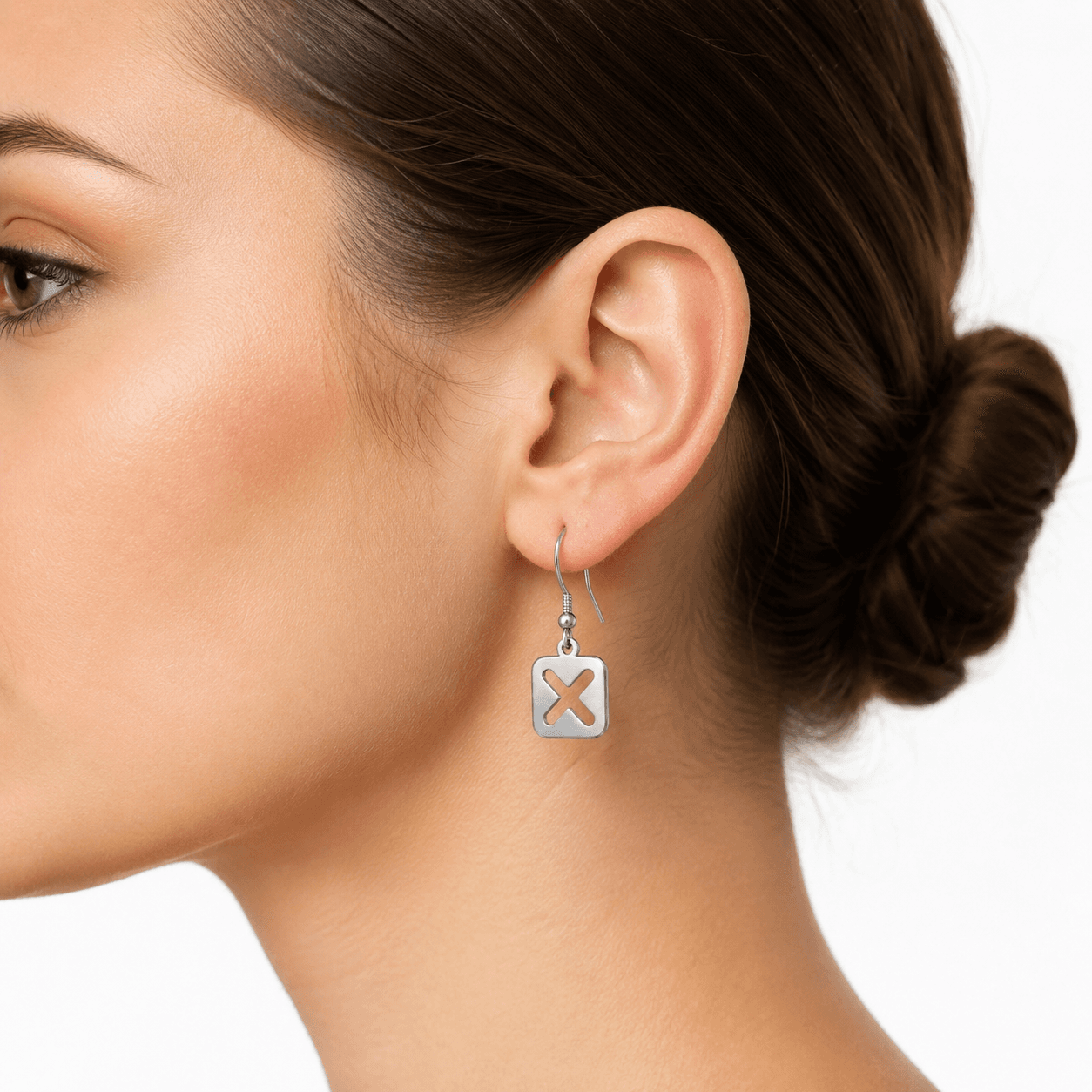 Midnight OctaMag Disc Earrings - 316L الفولاذ المقاوم للصدأ 5