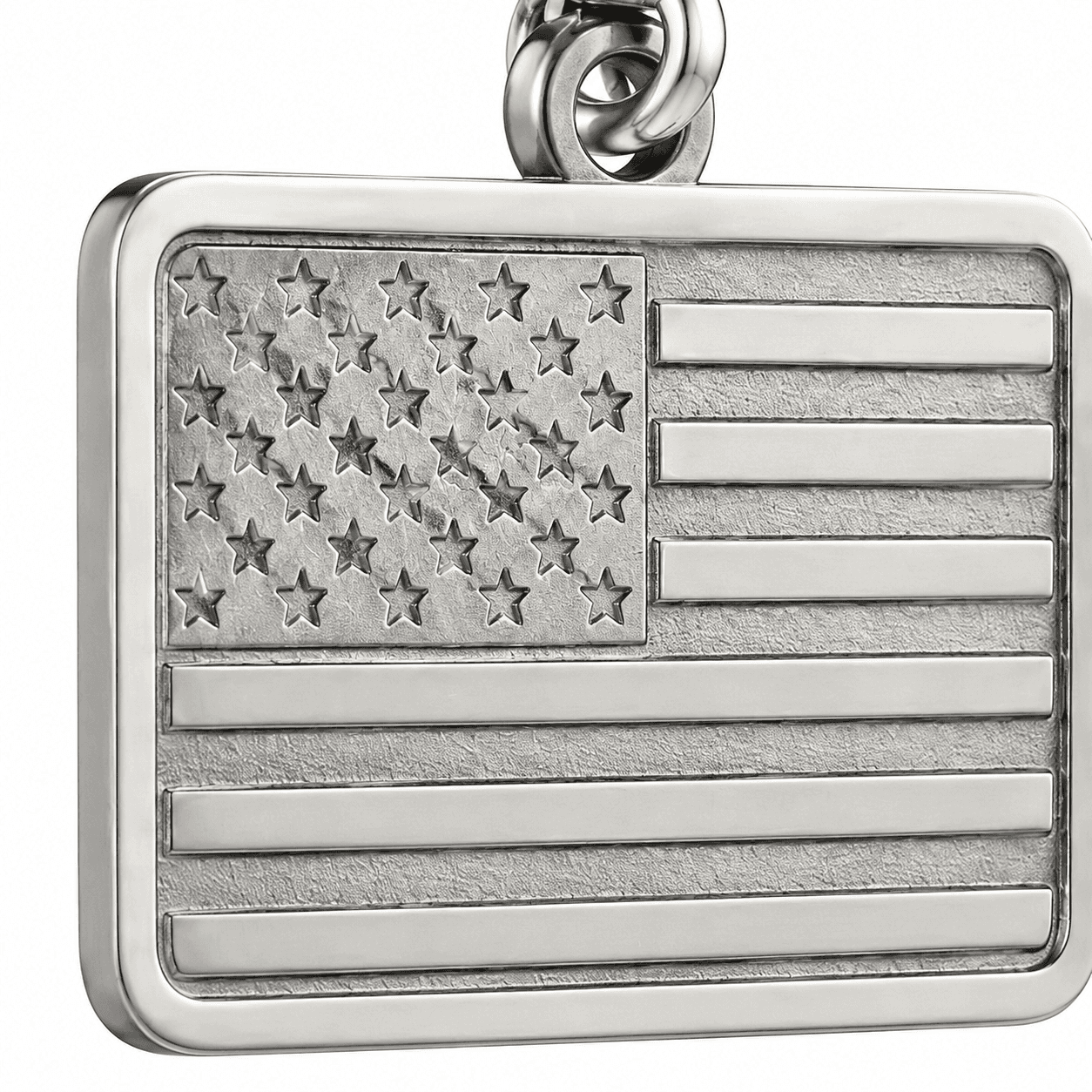 Patriotic Prism Rectangles - 316L-Edelstahl-Ohrringe 3