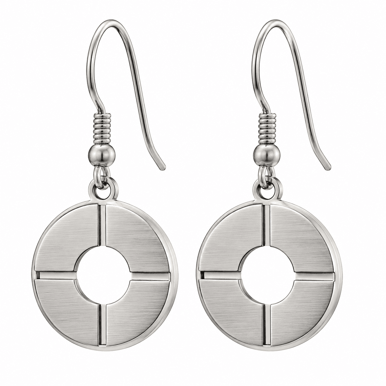 GeoPin Kids Circle Studs - 316L Rainbow Geometric Earrings