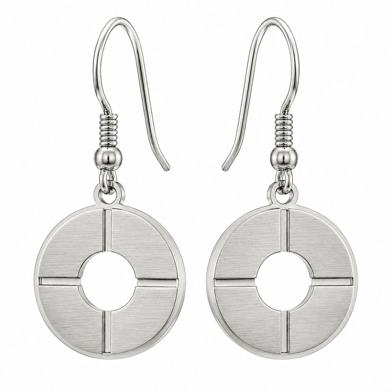 GeoPin Kids Circle Studs - 316L Rainbow Geometric Earrings 4