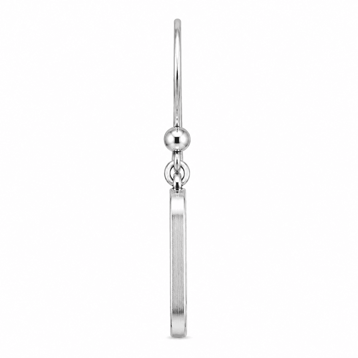 Interlock Circle Inserts Stainless Steel Stud Earrings (Gunmetal) 2