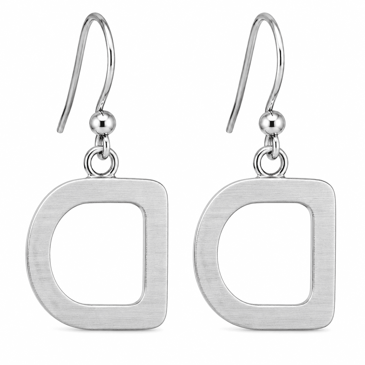 Interlock Circle Inserts Stainless Steel Stud Earrings (Gunmetal) 4