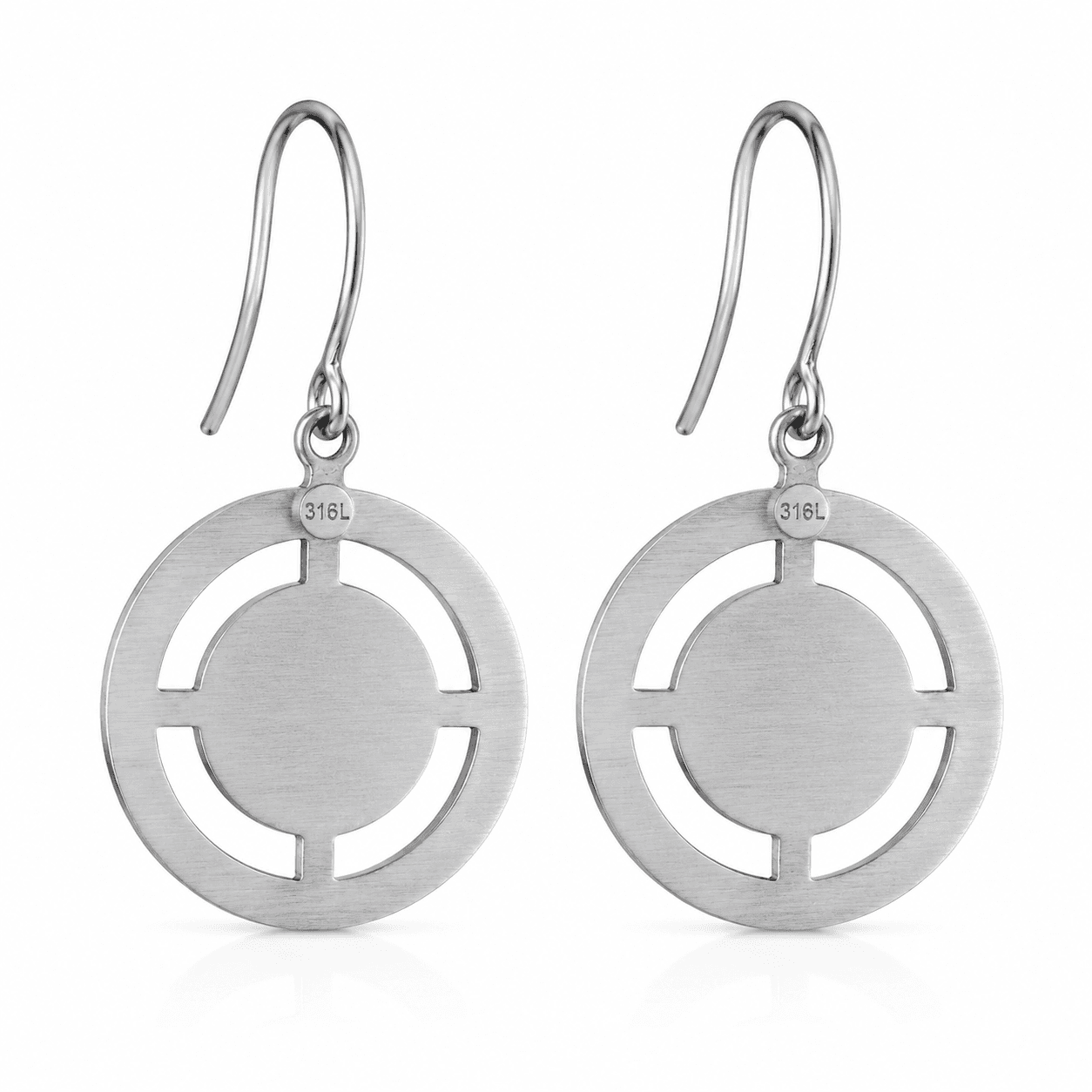 OctaGlyph Monogram Stainless Steel Earrings 4