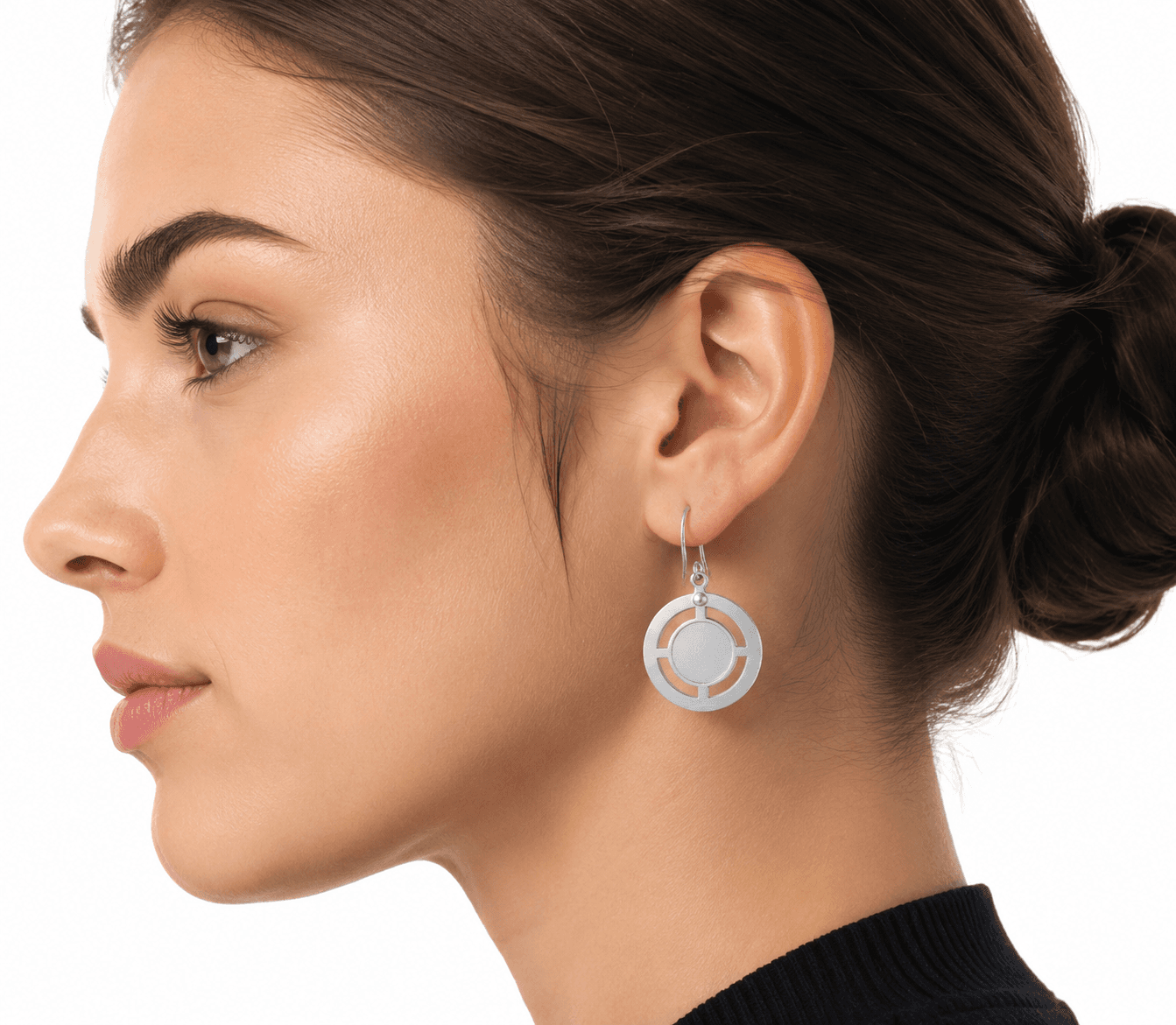OctaGlyph Monogram Stainless Steel Earrings 5