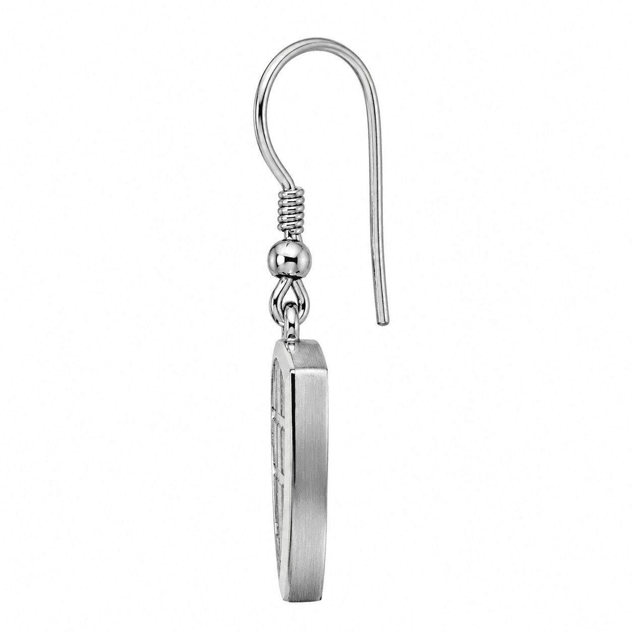 GridIron Circle Silhouette Earrings 2