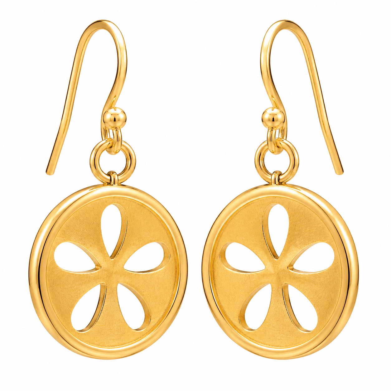 Jaipur Kite Halo Earrings chapado en oro de 18K 316L arete de poste 4