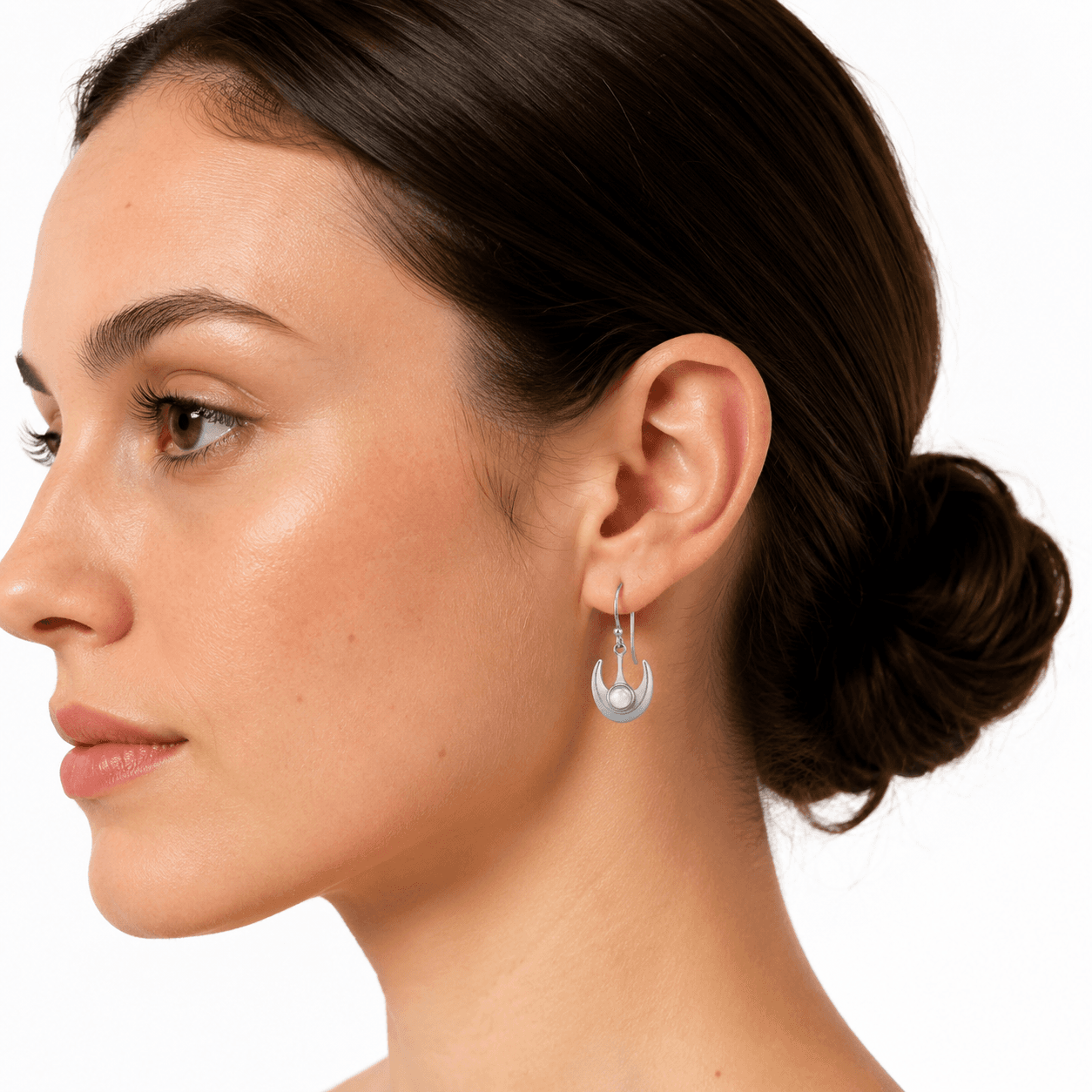 LunaNoir Teardrop Moonstone Earrings 316L Stainless Steel 5