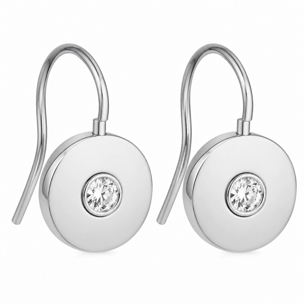 OpenCircle Solitaire CZ Stud Earrings 4