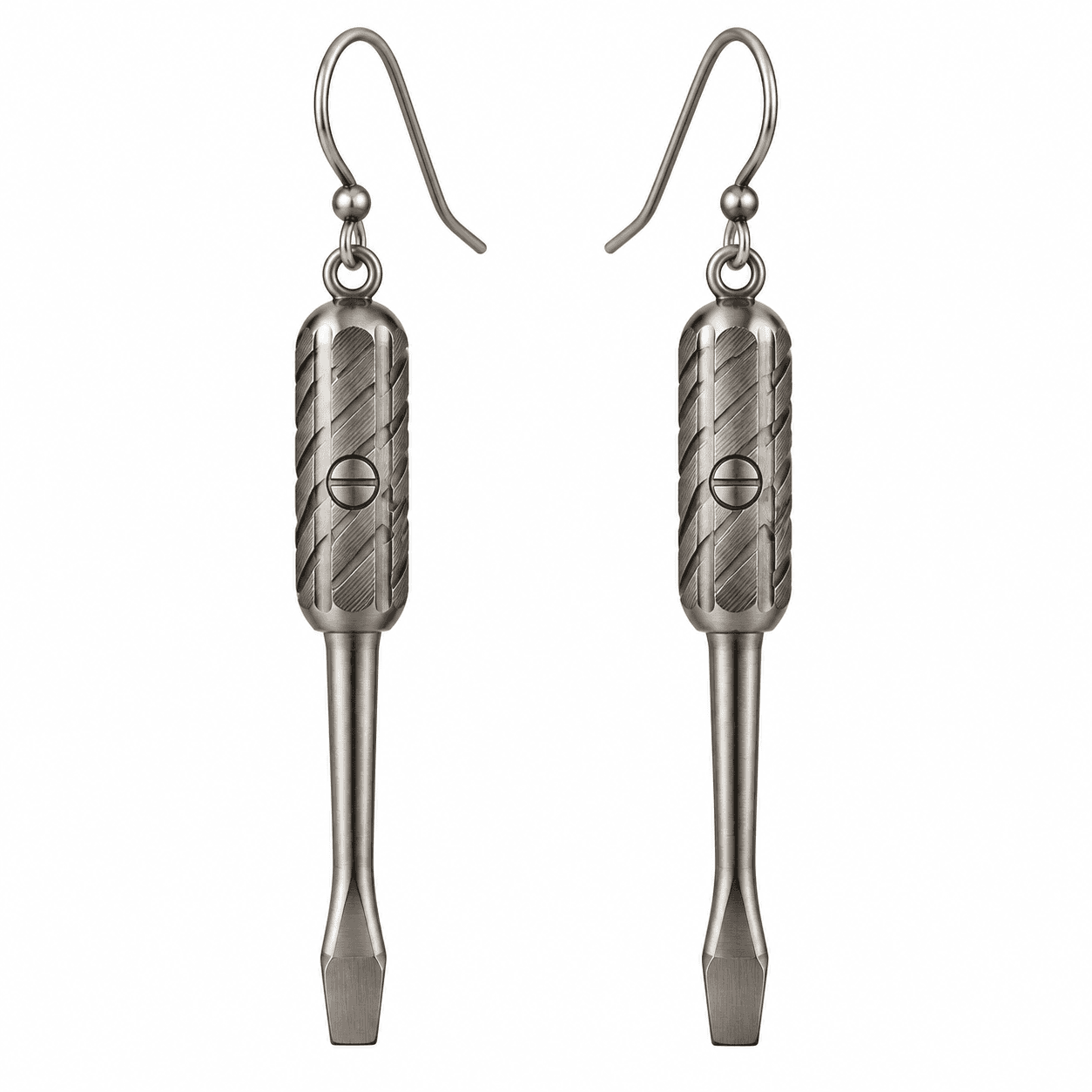 TorqueCraft Mini-Schraubendreher 316L Edelstahl-Ohrringe