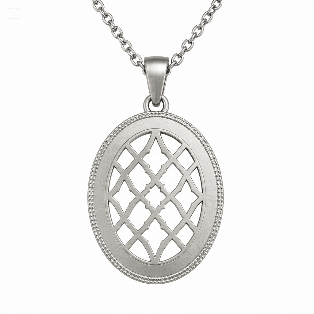 LatticeAura Pendente ovale con cornice Charm 4